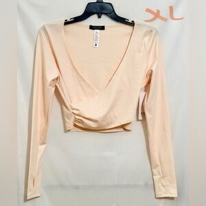 Women's Cream Long Sleeve Top